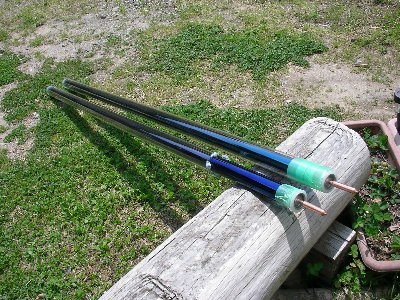 真空管パイプ太陽熱温水器の分解
