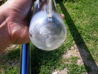 真空管パイプ太陽熱温水器の分解