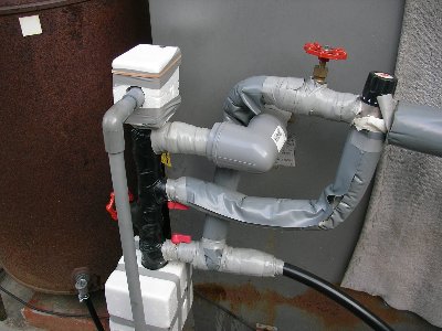 真空管太陽熱温水器の設置