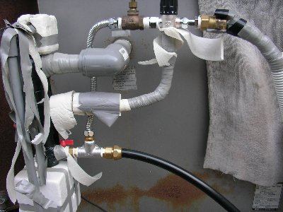 真空管太陽熱温水器の設置