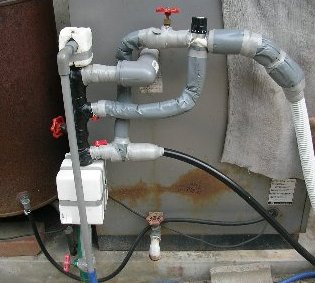 真空管太陽熱温水器の設置