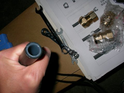 真空管パイプ太陽熱温水器の組み立て