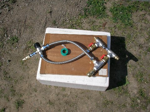 真空管パイプ太陽熱温水器の組み立て