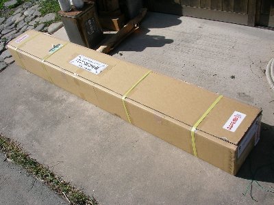 太陽熱温水器 真空管パイプを差し込む
